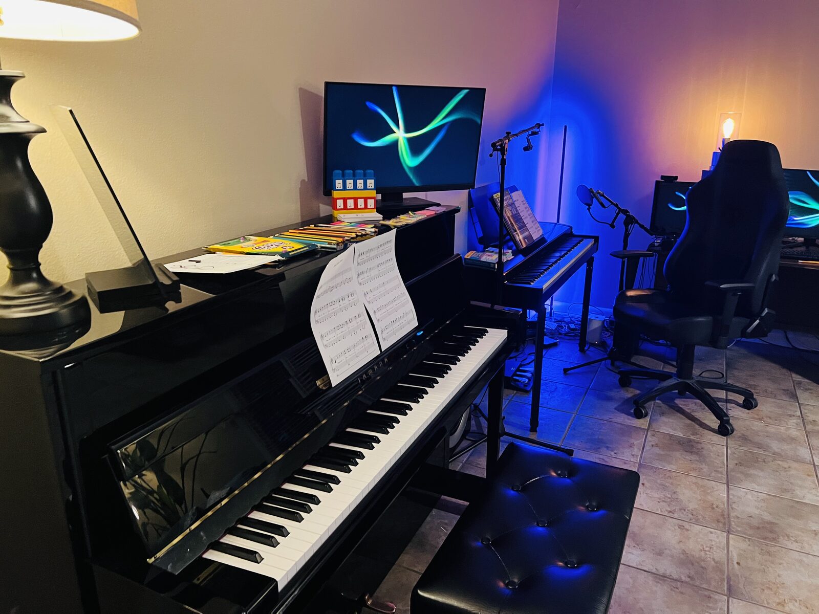 Teaching room at Piano Player's Workshop
