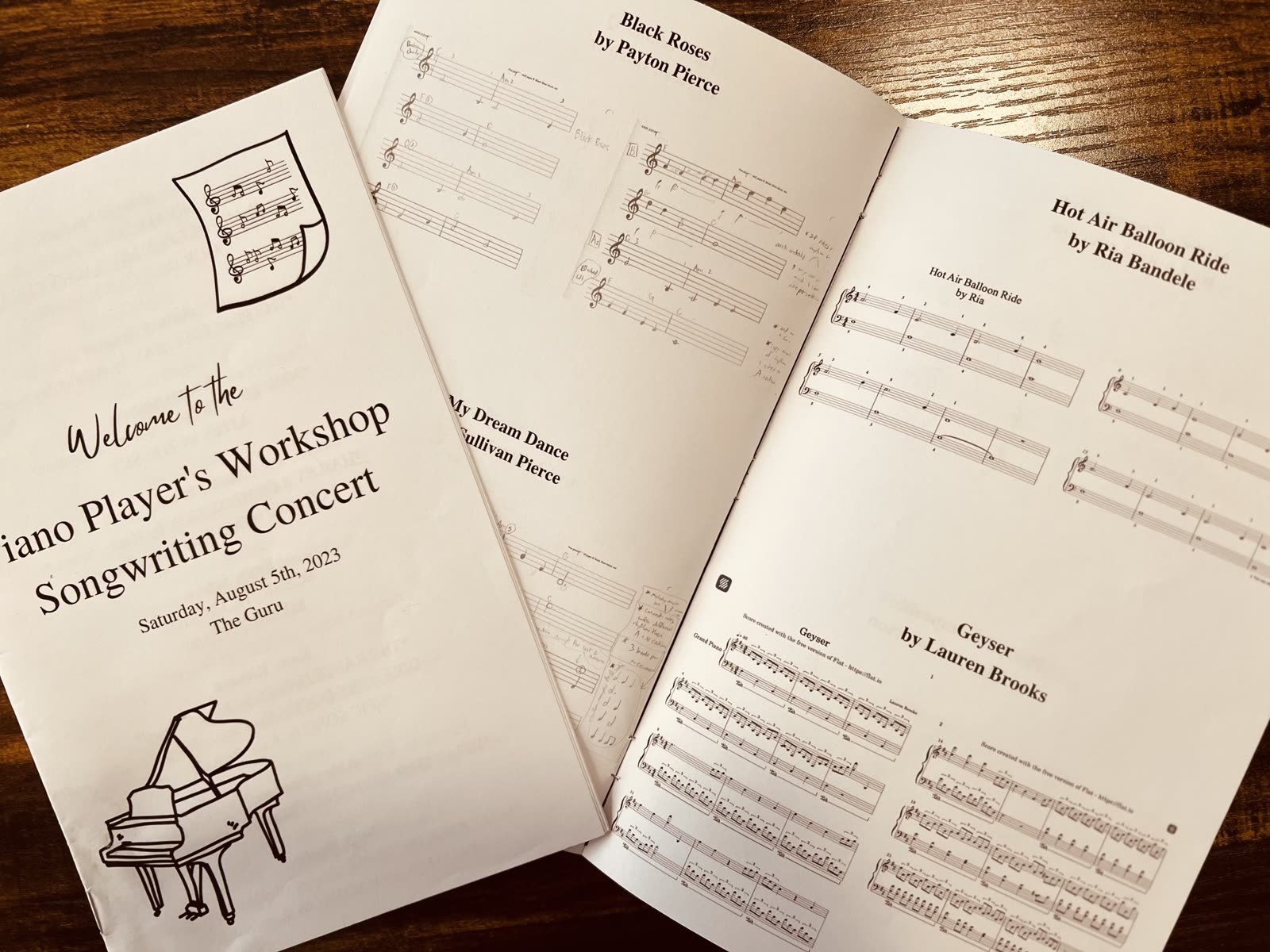 Playing with a band concert